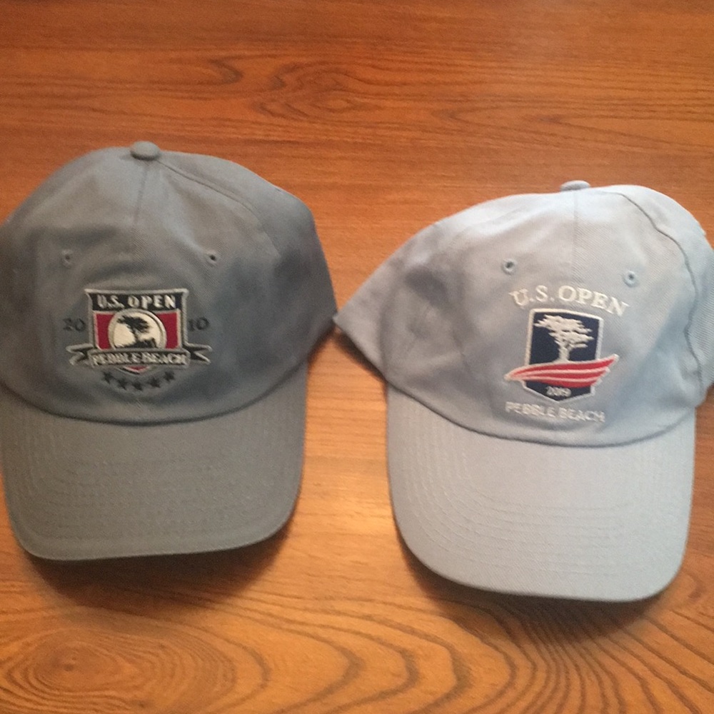 NWOT 2 US Open Pebble Beach USGA caps 2010 & 2019